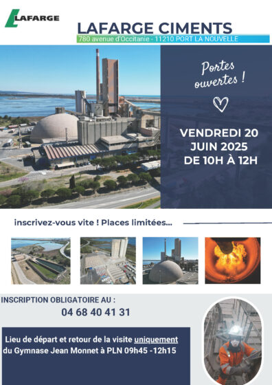 Journée Portes Ouvertes Lafarge Ciments – 20 juin