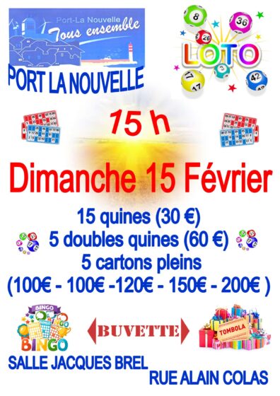 Loto 15 février PLNTE