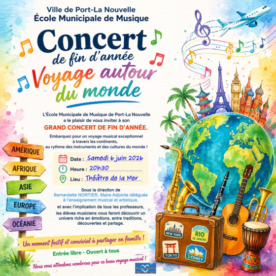 Concert de fin d’année – Voyage autour du monde