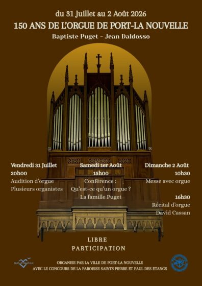 150 ans de l&rsquo;orgue de Port-La Nouvelle