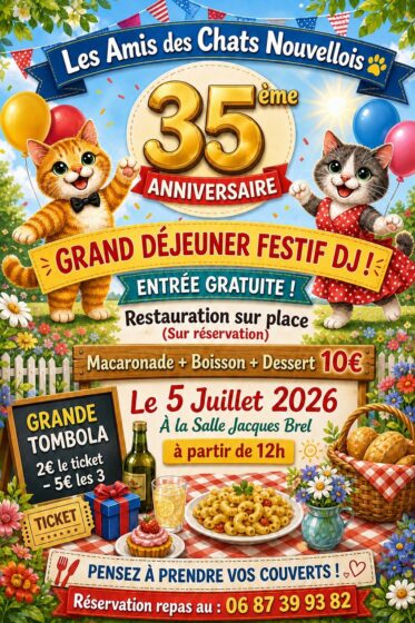 Grand déjeuner festif (Amis des Chats)