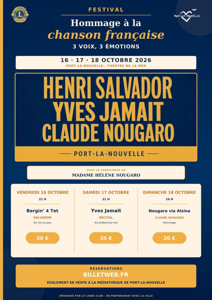 16.10 - Festival de la chanson française 2026