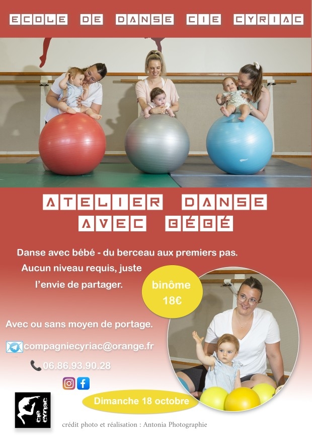 18.10 - DANSE AVEC BEBE PORTAGE OCTOBRE