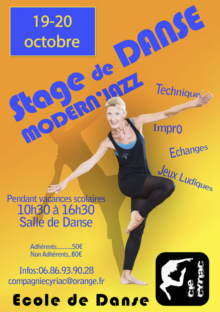 19.10 - STAGE DE DANSE CIE CYRIAC